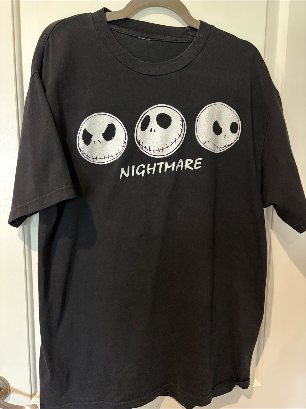 Nightmare  Before Christmas- Jack Skellington Graphic Tee - Black & White